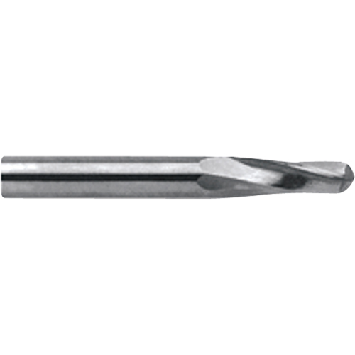 Ball End Extended Length End Mill, 1/8" Dia., 2 Flutes, Carbide Equipment World