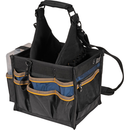 Large Electrical & Maintenance Tool Carrier, Polyester, 23 Pockets, Black Equipment World