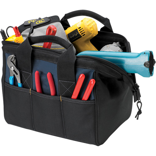 BIGMOUTH&reg; Tool Bag, Polyester, 23 Pockets, Black Equipment World