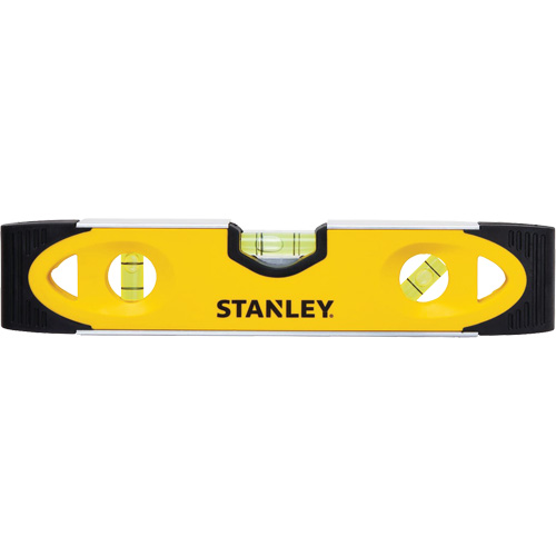 Shock-Resistant Torpedo Level, 9" L, Aluminum, 3 Vials, Magnetic Equipment World