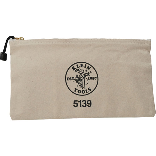 Zipper Tool Pouch, Canvas, 1 Pockets, Beige Equipment World