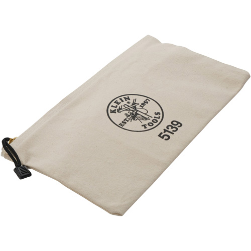 Zipper Tool Pouch, Canvas, 1 Pockets, Beige Equipment World