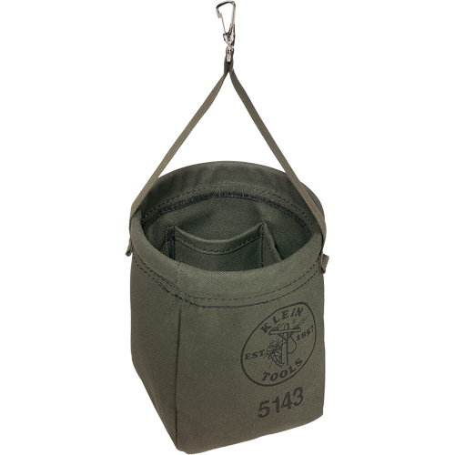 Tapered-Bottom Bag, 8" H, Canvas, Grey Equipment World