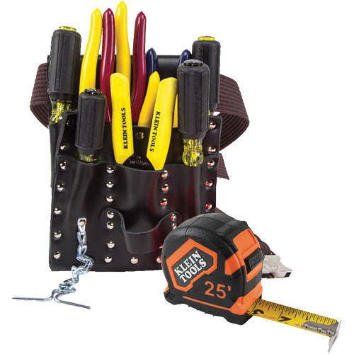 Electricians Tool Set, Leather, White Equipment World