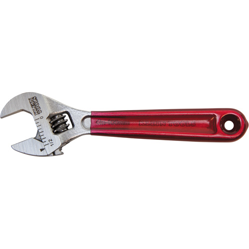 Adjustable Wrench, 4-1/2" L, 1/2" Max Width, Chrome/Polished Equipment World