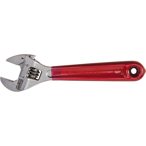 Adjustable Wrench, 4-1/2" L, 1/2" Max Width, Chrome/Polished Equipment World