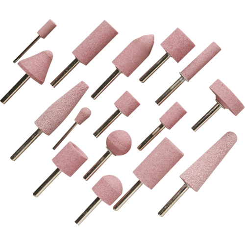 A60R Vitrified Mounted Points, A12, Aluminum Oxide, 11/16" Dia., 1-1/4" L, 60 Grit Equipment World