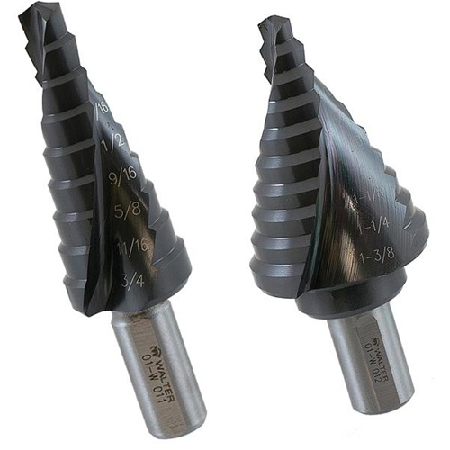 Multi-Step Drill Bit Set, 3 Pieces, High Speed Steel Equipment World