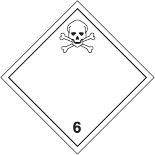 TDG Shipping Labels, Class 6.1, Toxic Substances, Vinyl Equipment World