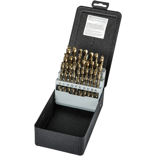 Jeu de forets s&eacute;rie courte, 26 morceaux, Acier rapide au cobalt Equipment World