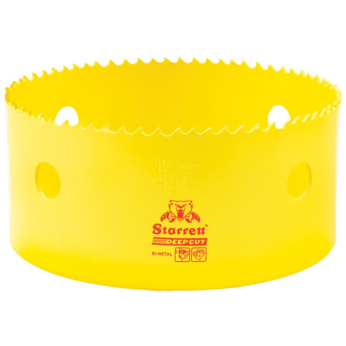 Scie &agrave; cloche bim&eacute;tal 4-3/4", 4-3/4", Profondeur de la coupe 2", Bim&eacute;tal Equipment World