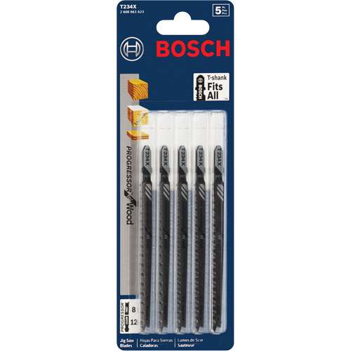 Jigsaw Blade, High-Carbon Steel, T-Shank, 4-5/8" L, 8-12 TPI Equipment World