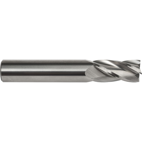 Square End Mill, 3/16" Dia., 2" L, 4 Flutes, 3/16" Shank, Carbide Equipment World