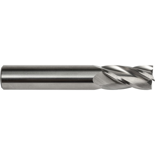 S134 End Mill, 1/8" Dia., 1-1/2" L, 4 Flutes, 1/8" Shank, Carbide Equipment World