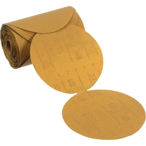 Stikit Gold Paper Sanding Disc Roll, 6" Dia., P120 Grit, Aluminum Oxide Equipment World