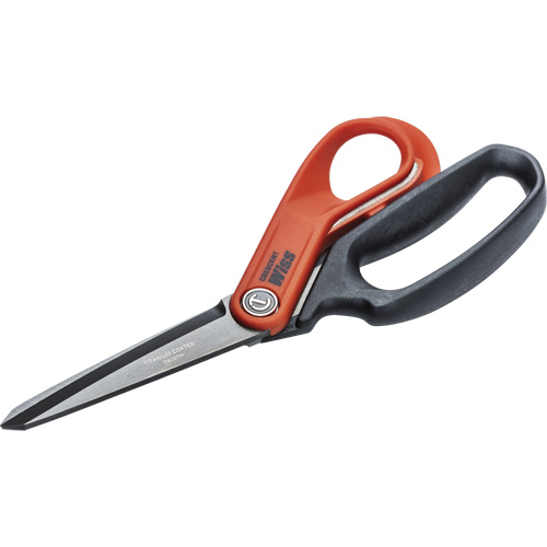 Heavy-Duty Titanium Coated Tradesman Shears, 10", Rings Handle Equipment World