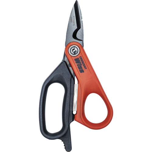 Electrician's Data Shears, 6", Rings Handle Equipment World