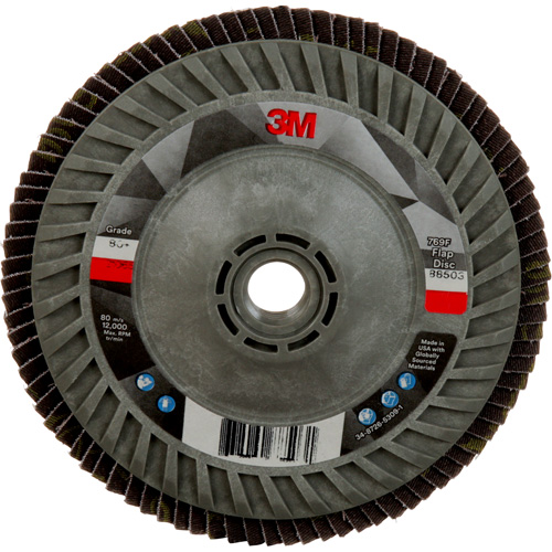 769F Quick Change Flap Disc, 5" x 5/8"-11, Type 27, 80+ Grit, Ceramic Equipment World