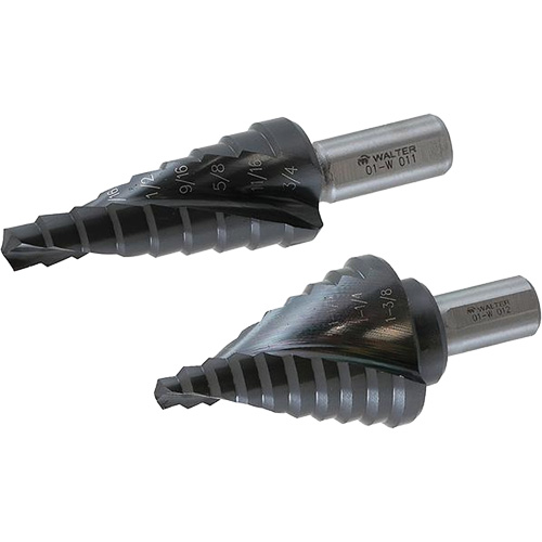 Multi-Step Step Drill Bit, 1/4" - 1" , Titanium Equipment World