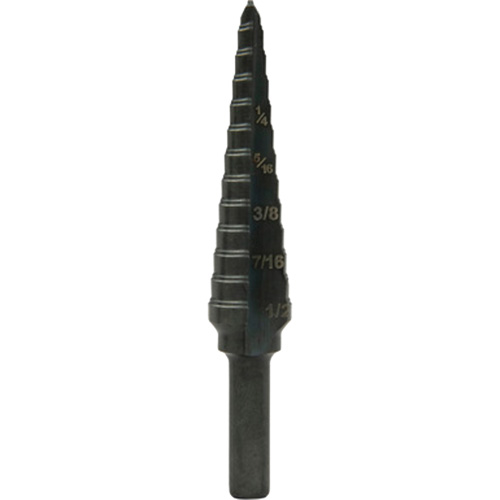 Step Bit, 1/8"/3.2 mm - 1/2"/12.7 mm  Equipment World