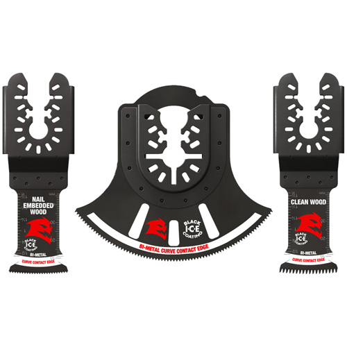 3-Piece Universal Fit Bi-Metal Oscillating Blade Set Equipment World