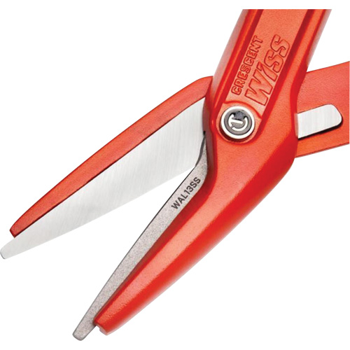 13" Serrated Aluminum Tinner Snip with Dipped Handle, 3" Cut Length, Straight Cut Equipment World