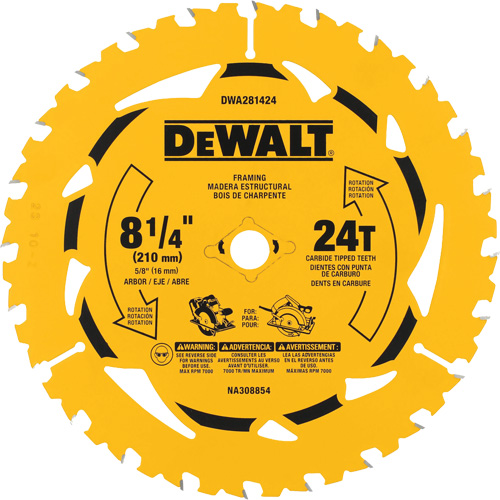 Ripping Circular Saw Blade, 8-1/4", 40 Teeth, Wood Use Equipment World