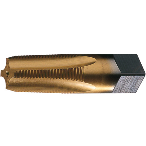 Taraud semi-finisseur pour tuyau PTT-TN, 1-1/2"-11,5, 7 cannelures, 4-1/4" lo, Conique, Acier rapide Equipment World