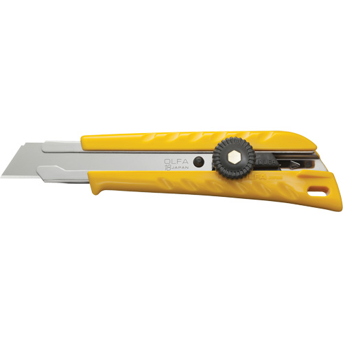 Ratchet Lock Utility Knife with Solid Blade, 18 mm, Stainless Steel Blade Equipment World
