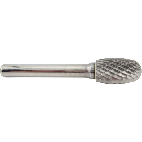 Oval Shape Carbide Shipyard Bur, SE-5, 1/2" Dia., 1/4" Shank, 7/8" Depth of Cut Equipment World