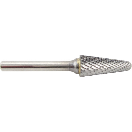 Taper Shape Carbide Shipyard Bur, SL-5, 5/8" Dia., 1/4" Shank, 1-3/16" Depth of Cut Equipment World