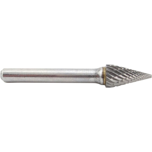 Cone Shape Carbide Shipyard Bur, SM-4, 3/8" Dia., 1/4" Shank, 5/8" Depth of Cut Equipment World