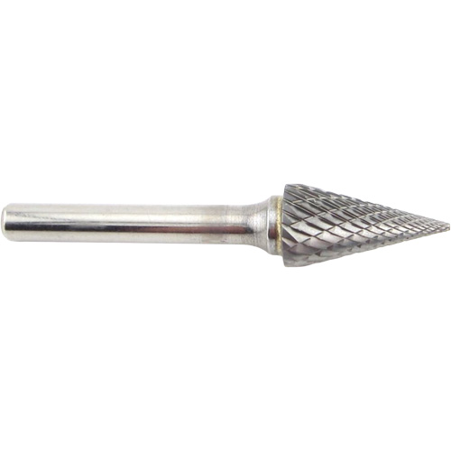 Cone Shape Carbide Shipyard Bur, SM-5, 1/2" Dia., 1/4" Shank, 7/8" Depth of Cut Equipment World