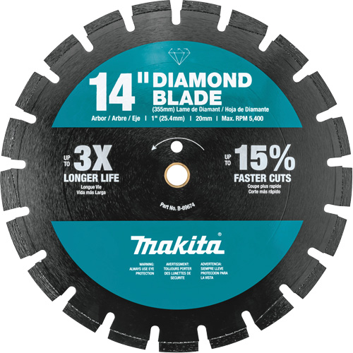 Lame diamant segment&eacute;e, double usage Equipment World