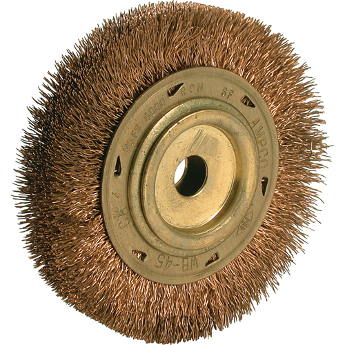 Power Tool Crimped Wire Wheel Brush, 6" Dia., 5/8" Arbor Equipment World