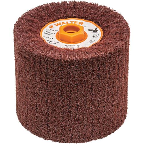 Blendex Surface Conditioning Drum, 4-1/2" Dia. x 4" W, 5/8"-11 Arbor, Medium Grit Equipment World