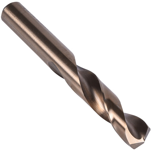 Heavy-Duty Stub Length Drill Bit, 33/64", High Speed Cobalt, 2-3/8" Flute, 135° Point Equipment World