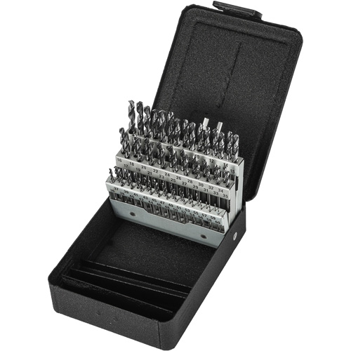 Stub Length Drill Bit Set, 60 Pieces, High Speed Steel Equipment World