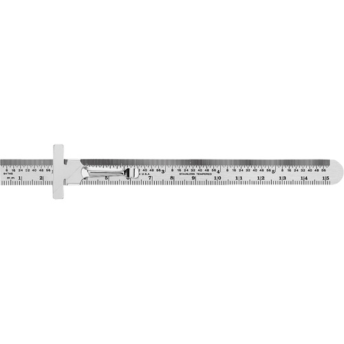 Economy Precision Flexible Ruler, 6" L, Steel Equipment World