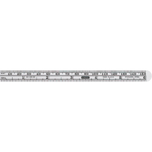 Economy Precision Flexible Ruler, 6-1/2" L, Steel Equipment World