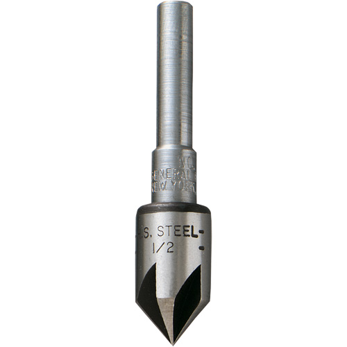 Countersink Bit, 1/2", High Speed Steel, 82° Angle, 5 Flutes Equipment World