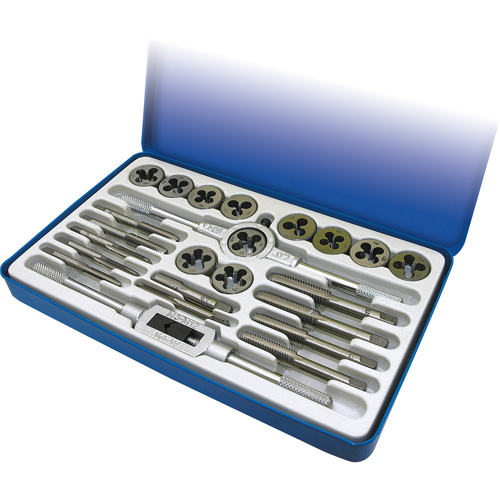 Metric Alloy Tap and Die Set, 24 Pieces Equipment World