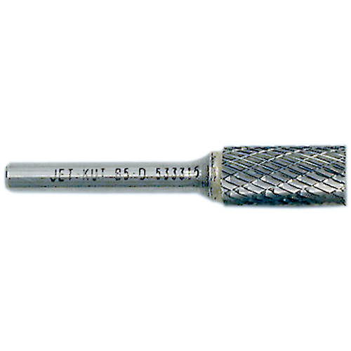 End-Cut Cylindrical Burr, 1/2" Dia., 1/4" Shank, 1" Depth of Cut Equipment World