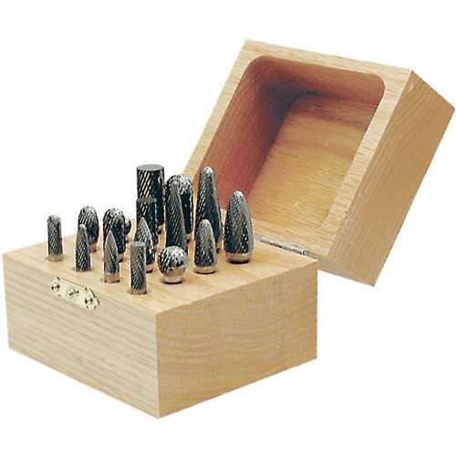 CBK-16 Carbide Bur Set in Wooden Box, 16 Pieces Equipment World