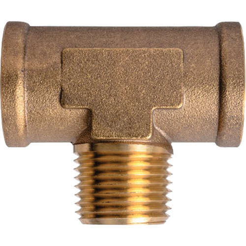 Branch Tees Extruded Male On Branch, Brass, 1/2" Equipment World