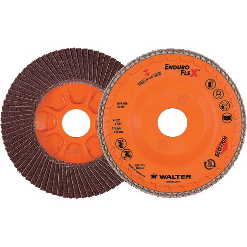Enduro-Flex Flap Disc, 4-1/2" x 7/8", Type 27, 80 Grit, Zirconia Alumina Equipment World