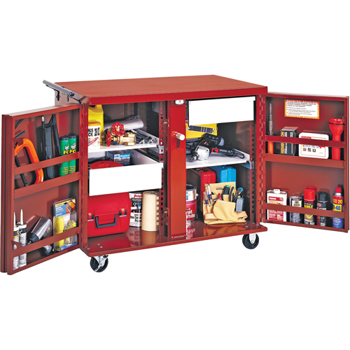 Rolling Work Bench, 43-7/8" W x 40-1/2" H x 26-7/8" D, 21.7 Cubic Feet Capacity Equipment World