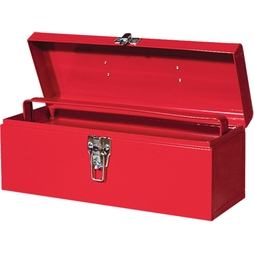 ATB100 Portable Tool Box with Metal Tool Tray, 6" D x 16" W x 6-1/2" H, Red Equipment World
