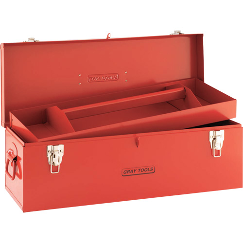 Tool Box, 10-3/4" D x 25-1/2" W x 10" H, Red Equipment World