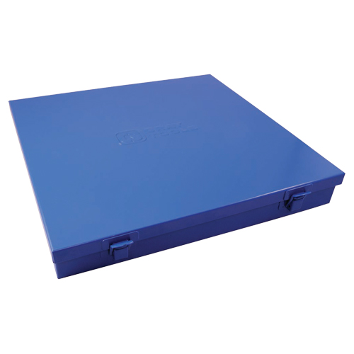 Slim Metal Box, 12" D x 11-1/2" W x 1-3/4" H, Blue Equipment World